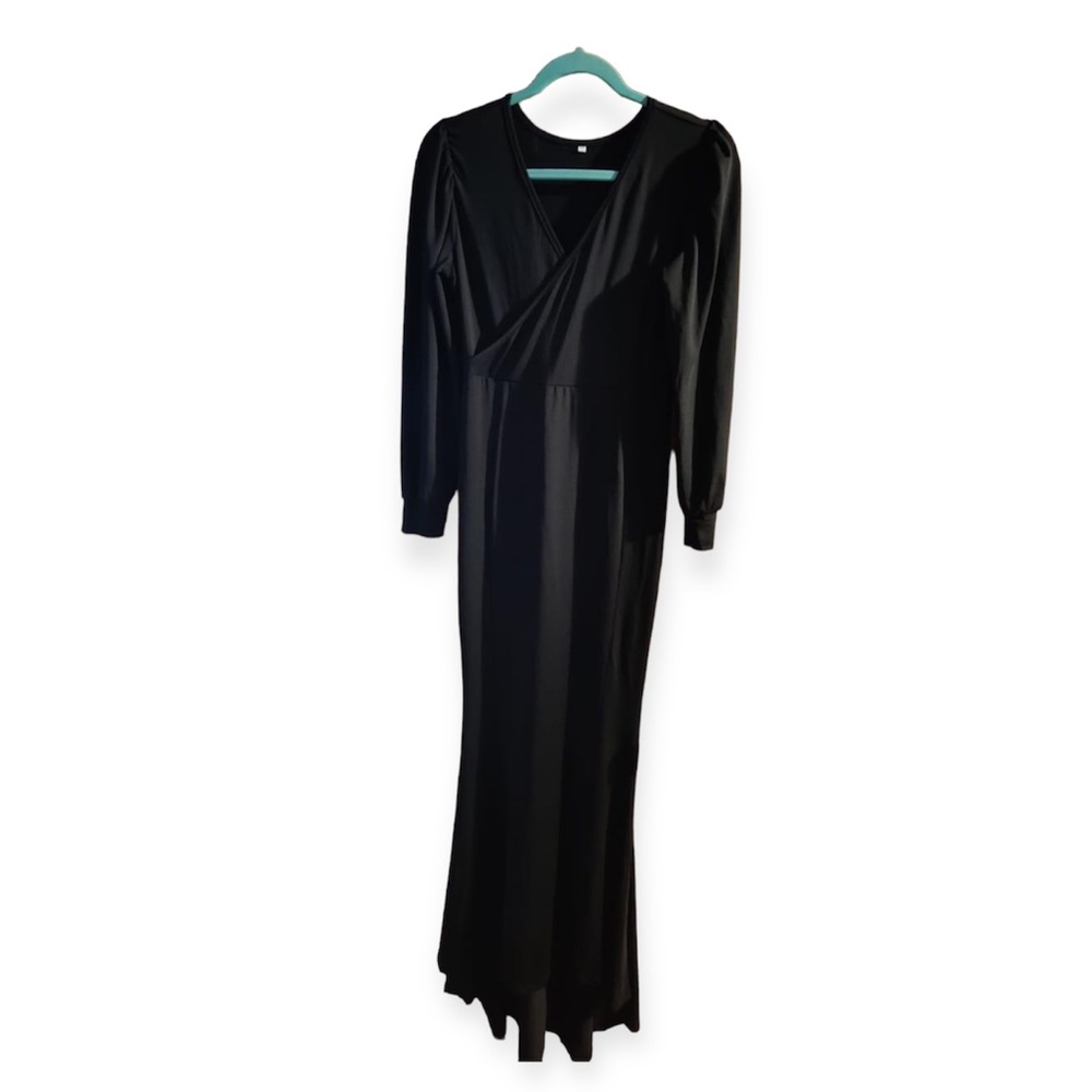 Black Casual Long Party Dress